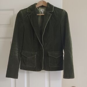 J. Crew Forest Green Velvet Blazer